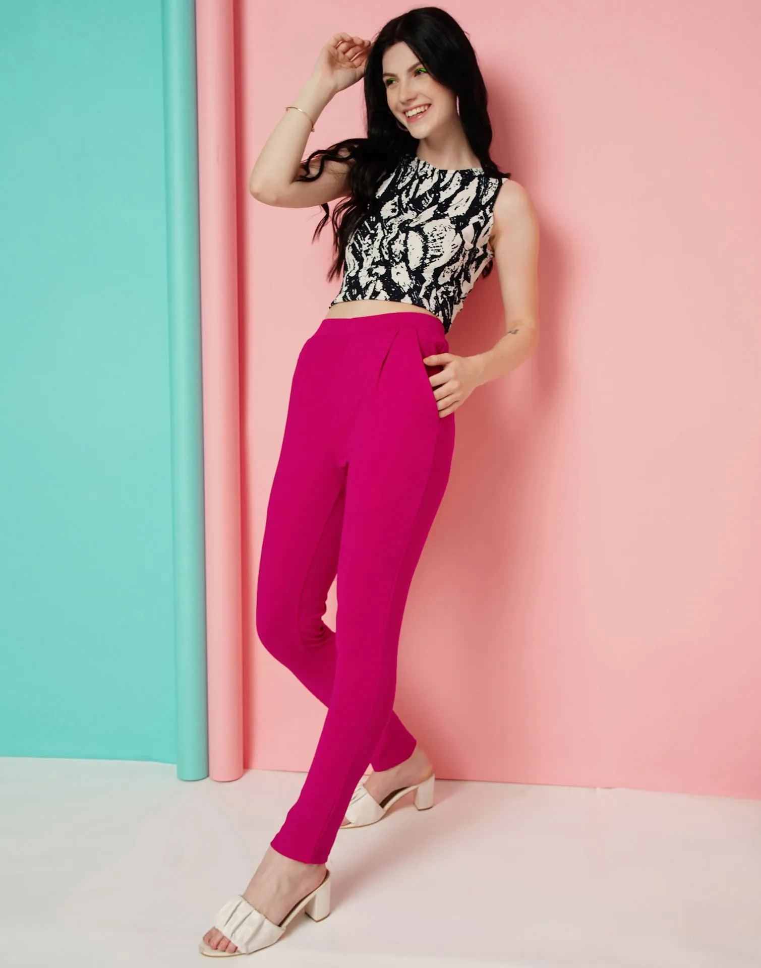 Pink Leggings Fit Pant