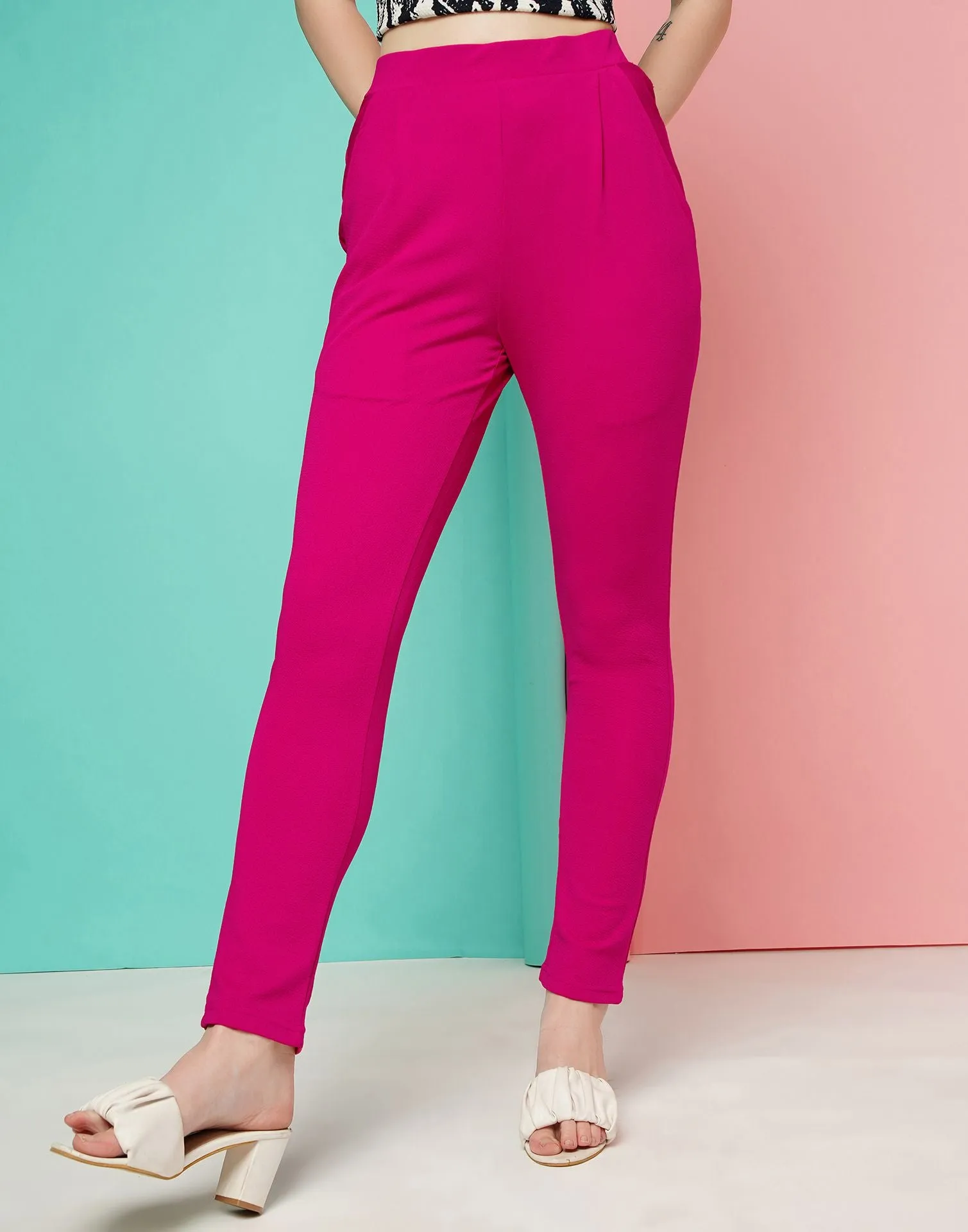 Pink Leggings Fit Pant