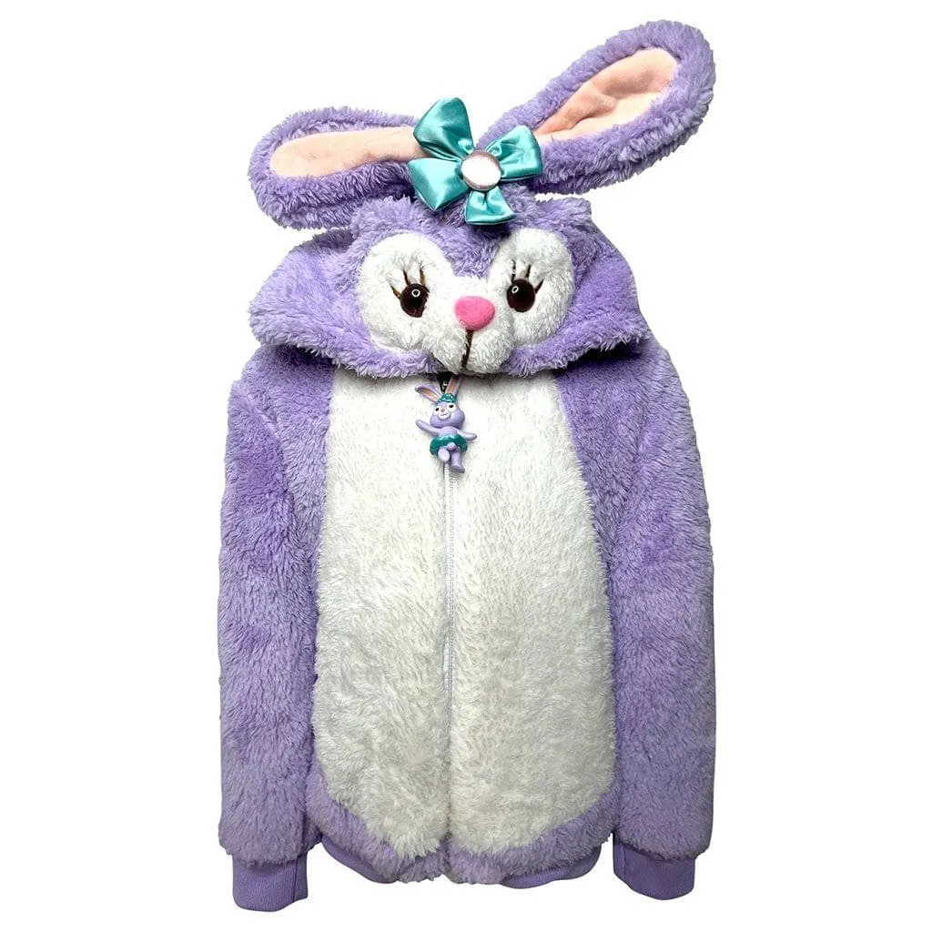 Plush Purple Bunny Jacket