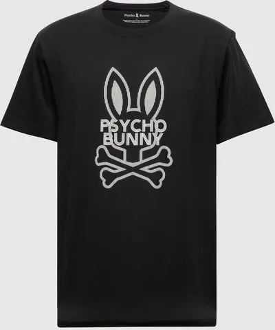 Psycho Bunny Men's Dumont Graphic Tee 001 BLACK /