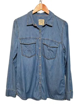 Pull & Bear Woman's Long sleeve Denim Jacket (Size L)