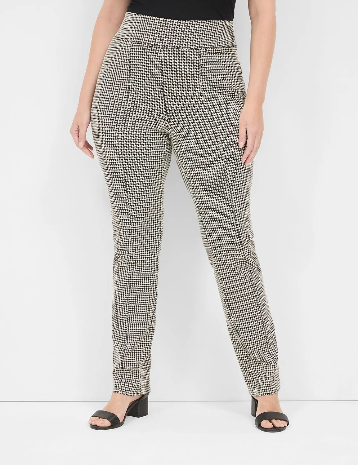 Pull-On Ponte Straight Leg Pant