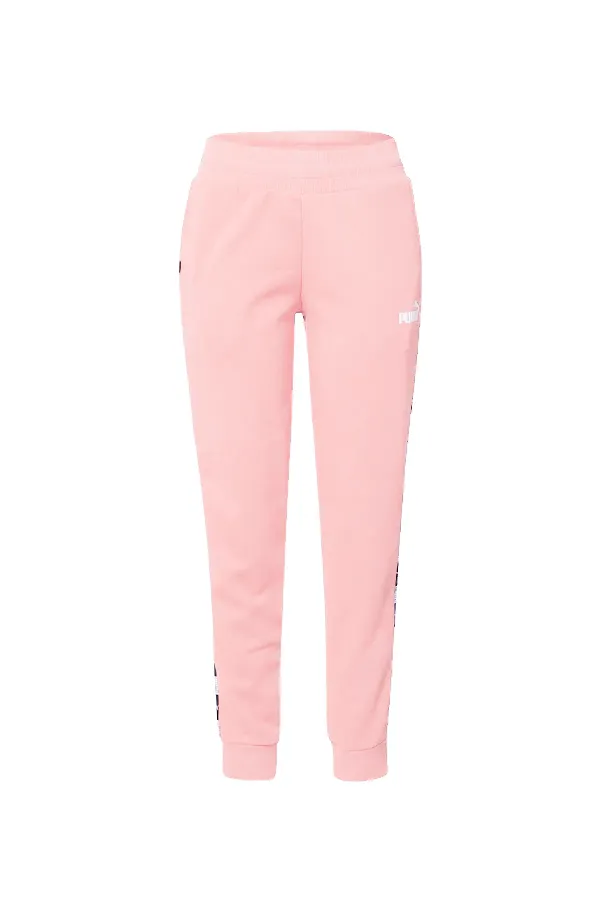 PUMA Women Tape Sweatpants Logo Rose