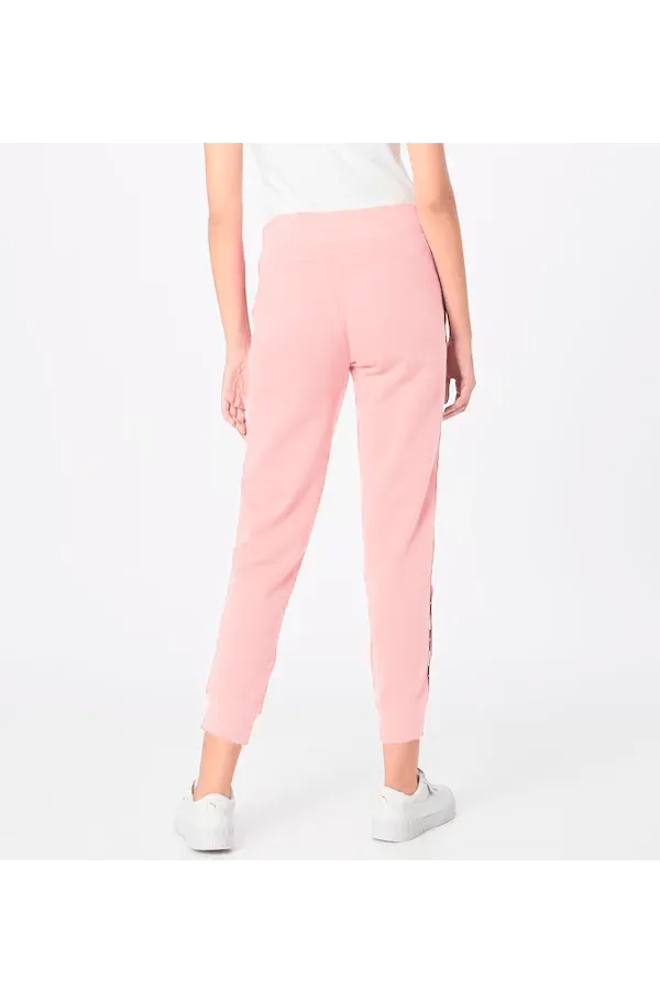 PUMA Women Tape Sweatpants Logo Rose