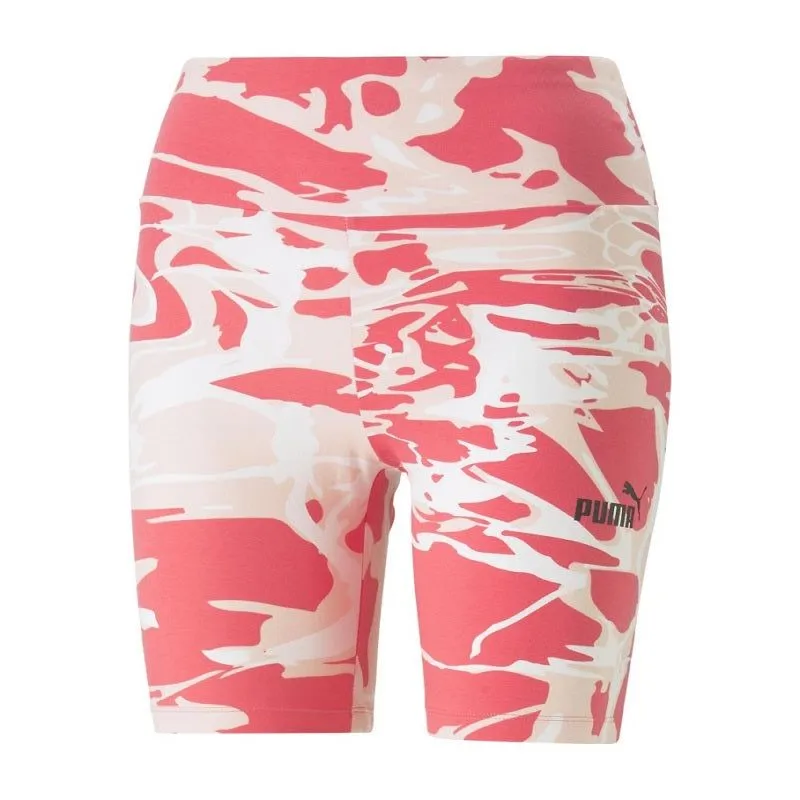 Puma Women's Summer Splash Tights Shorts - Pink / White