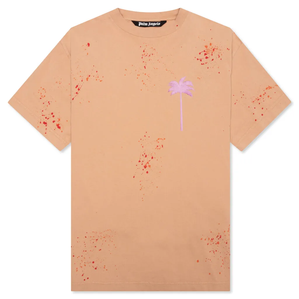 PXP Painted Classic Tee - Camel/Violet