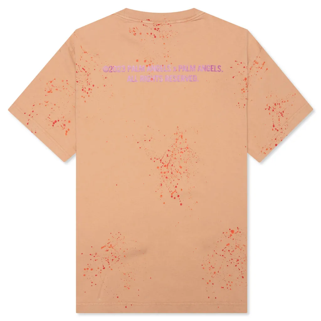 PXP Painted Classic Tee - Camel/Violet