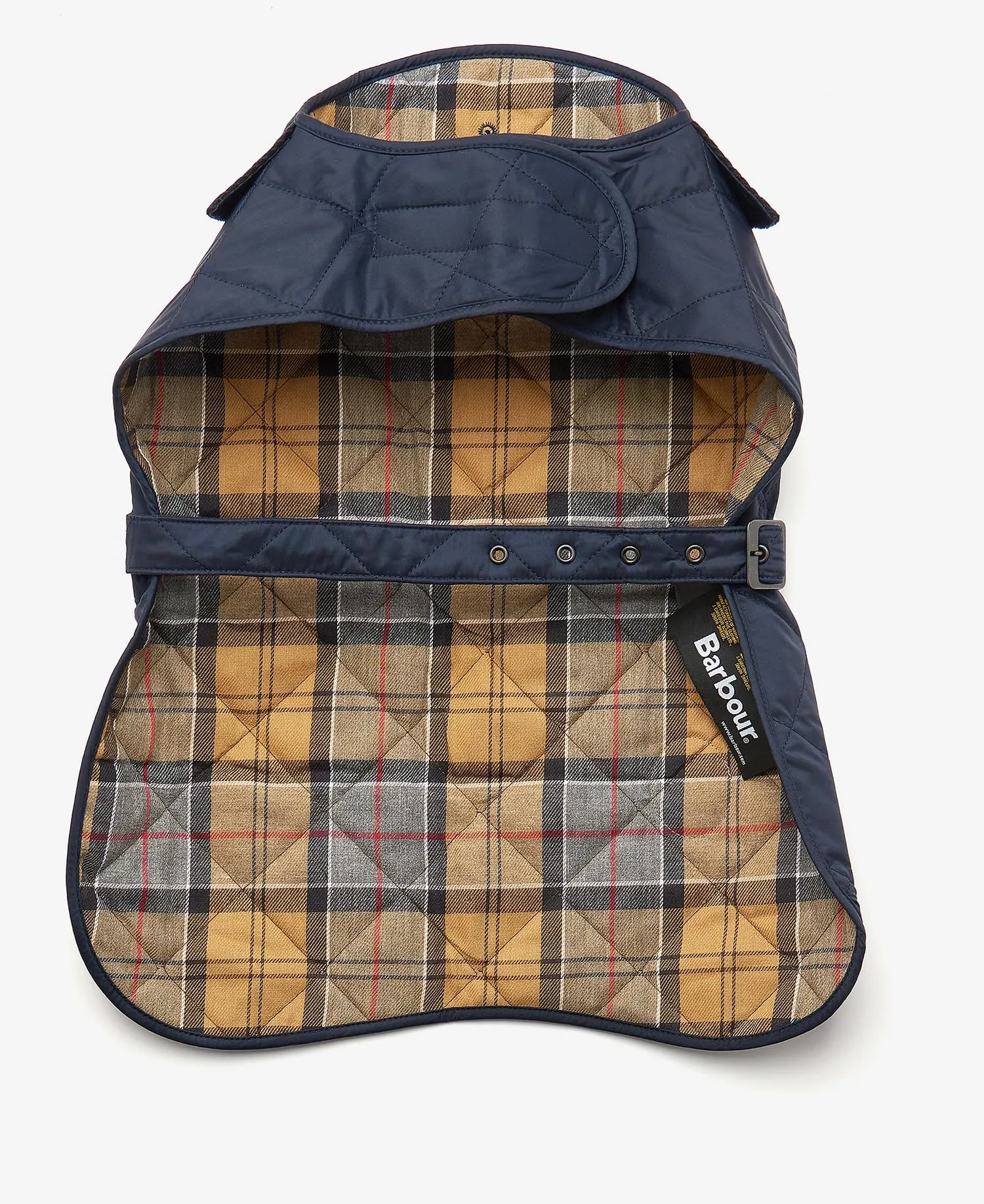 Quilted Dog Coat Navy