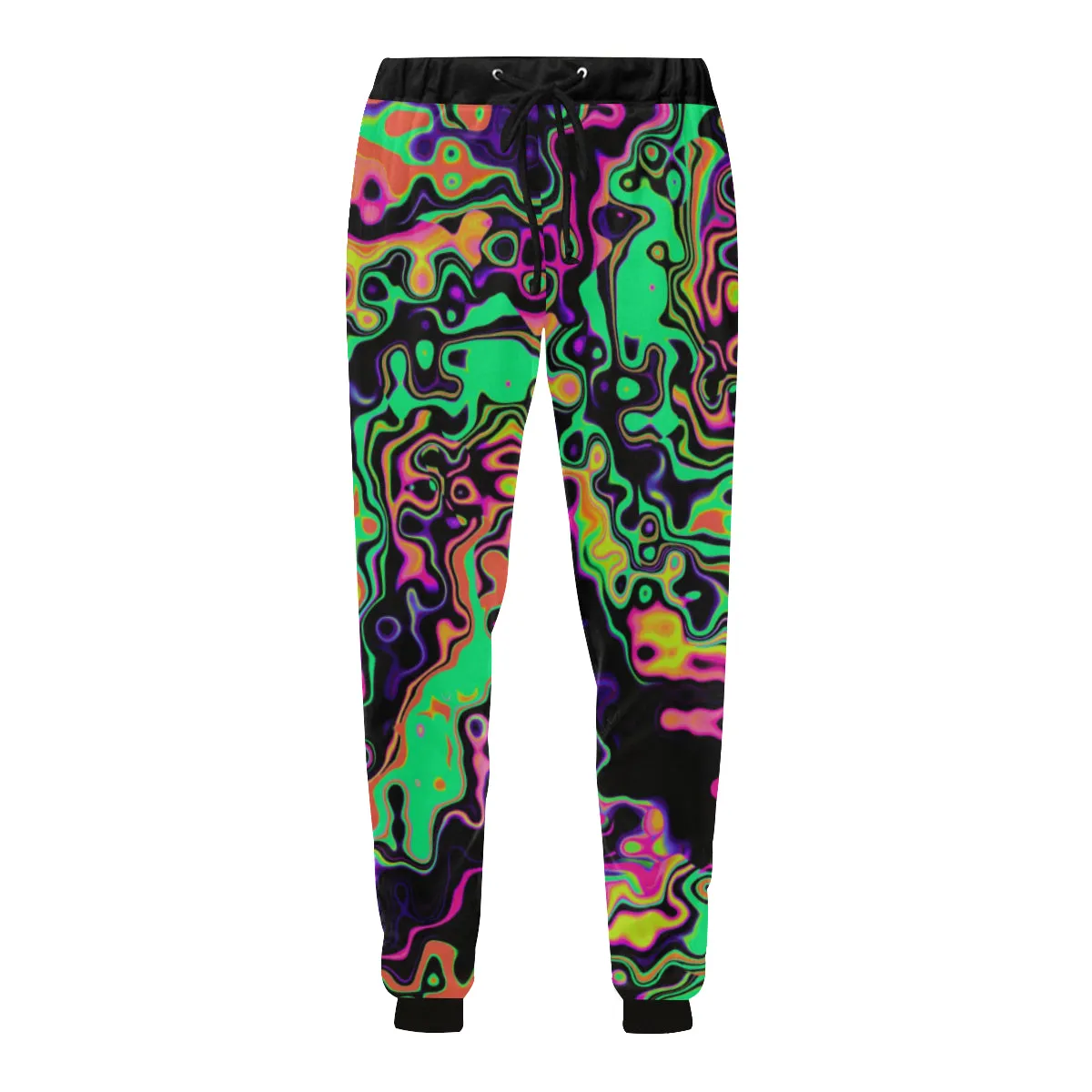 Radioactive Spill Men's Big & Tall All Over Print Jogger Sweatpants