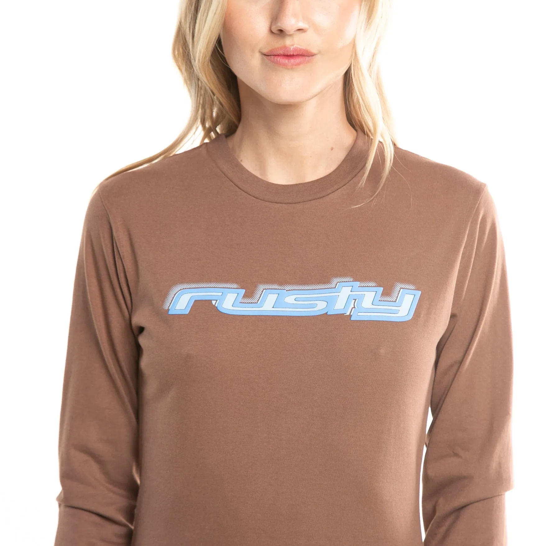 Remera Ml Rusty Rider Regular Fit Ls Tee Ld Capuccino