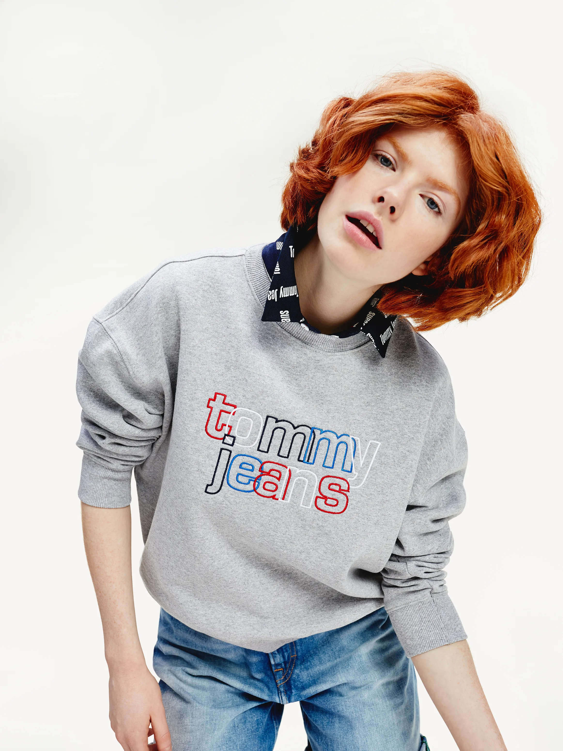 Repeat Logo Crew Neck Sweatshirt | Sweatshirts & Hoodies | Tommy Hilfiger