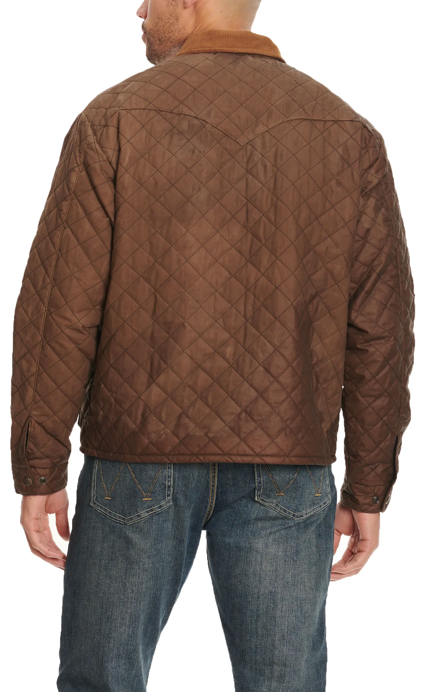 Schaefer Outfitter Men's Blacktail Brown Quilted Rangewax Jacket