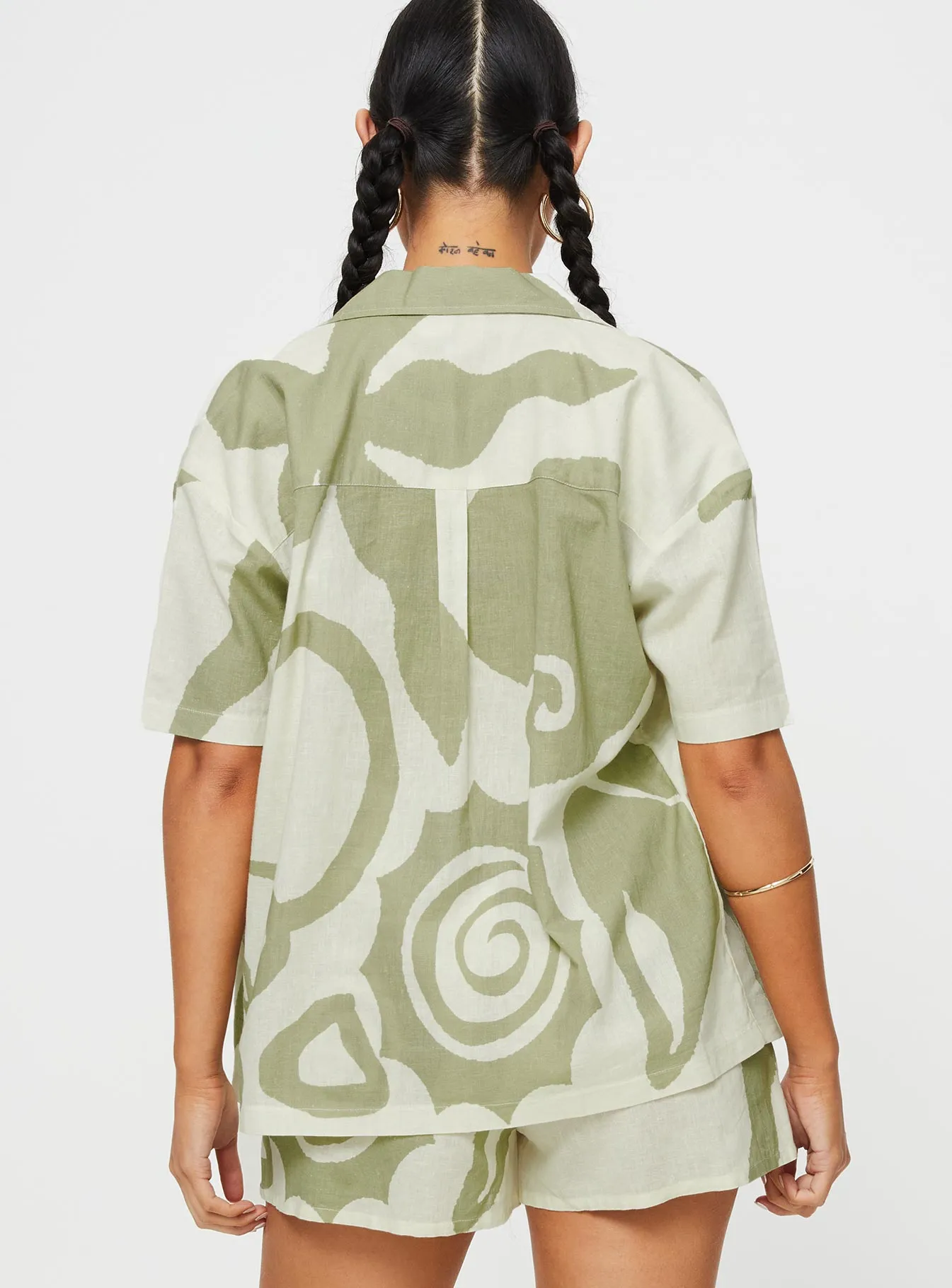 Sea Shirt Green / Cream