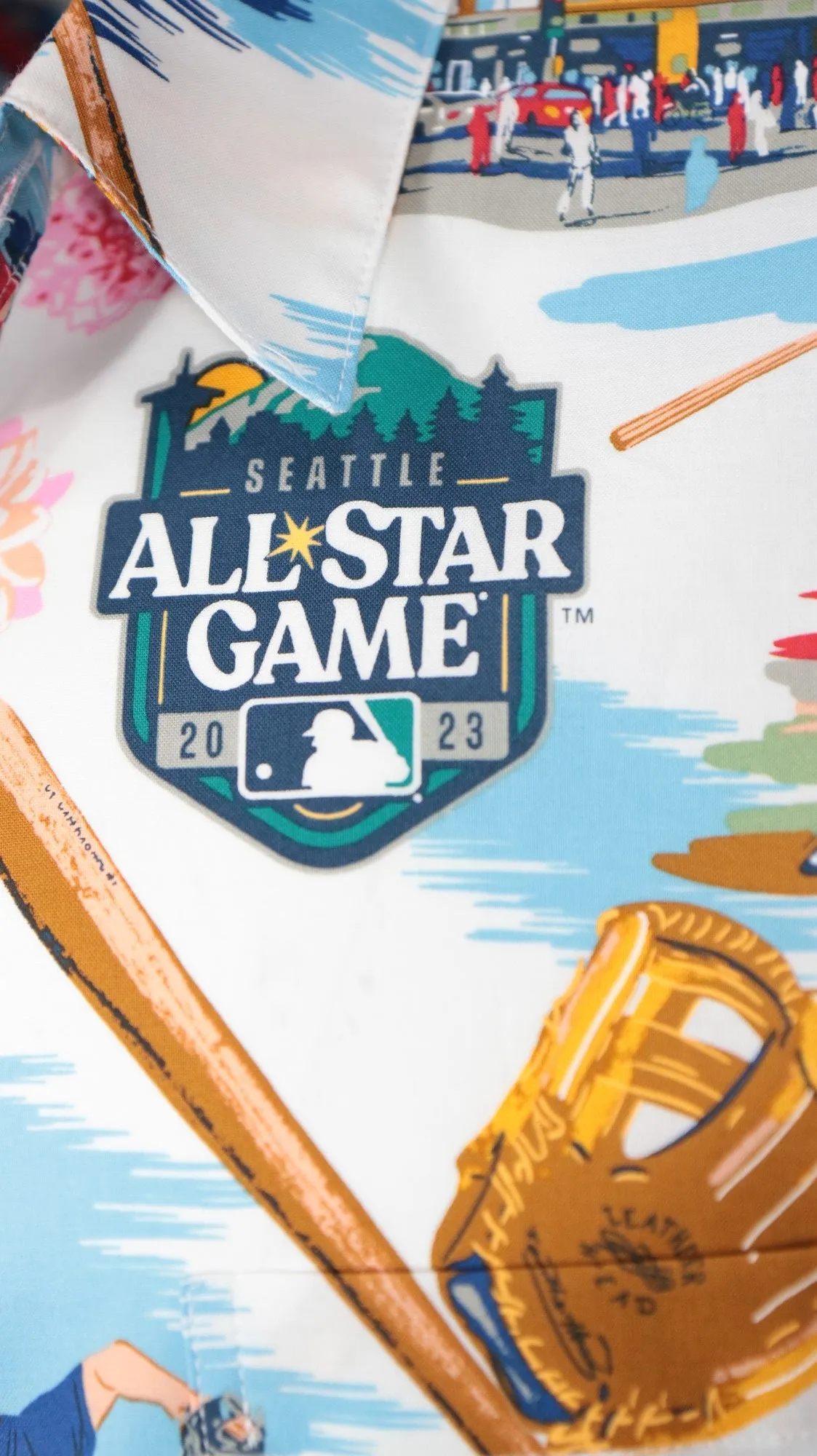 Seattle Mariners All Star Game 2023 | Scenic Print Hawaiian Polo Shirt