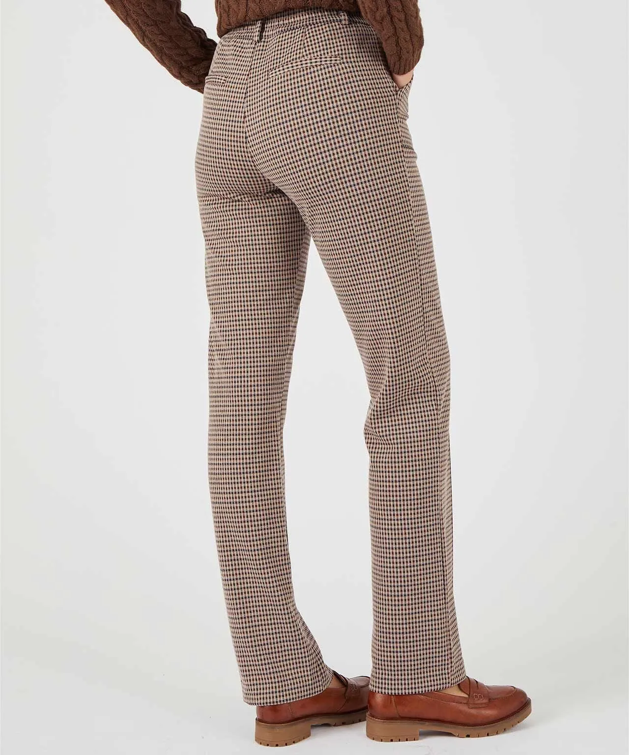 Secret Stretch Check Knitted Trousers