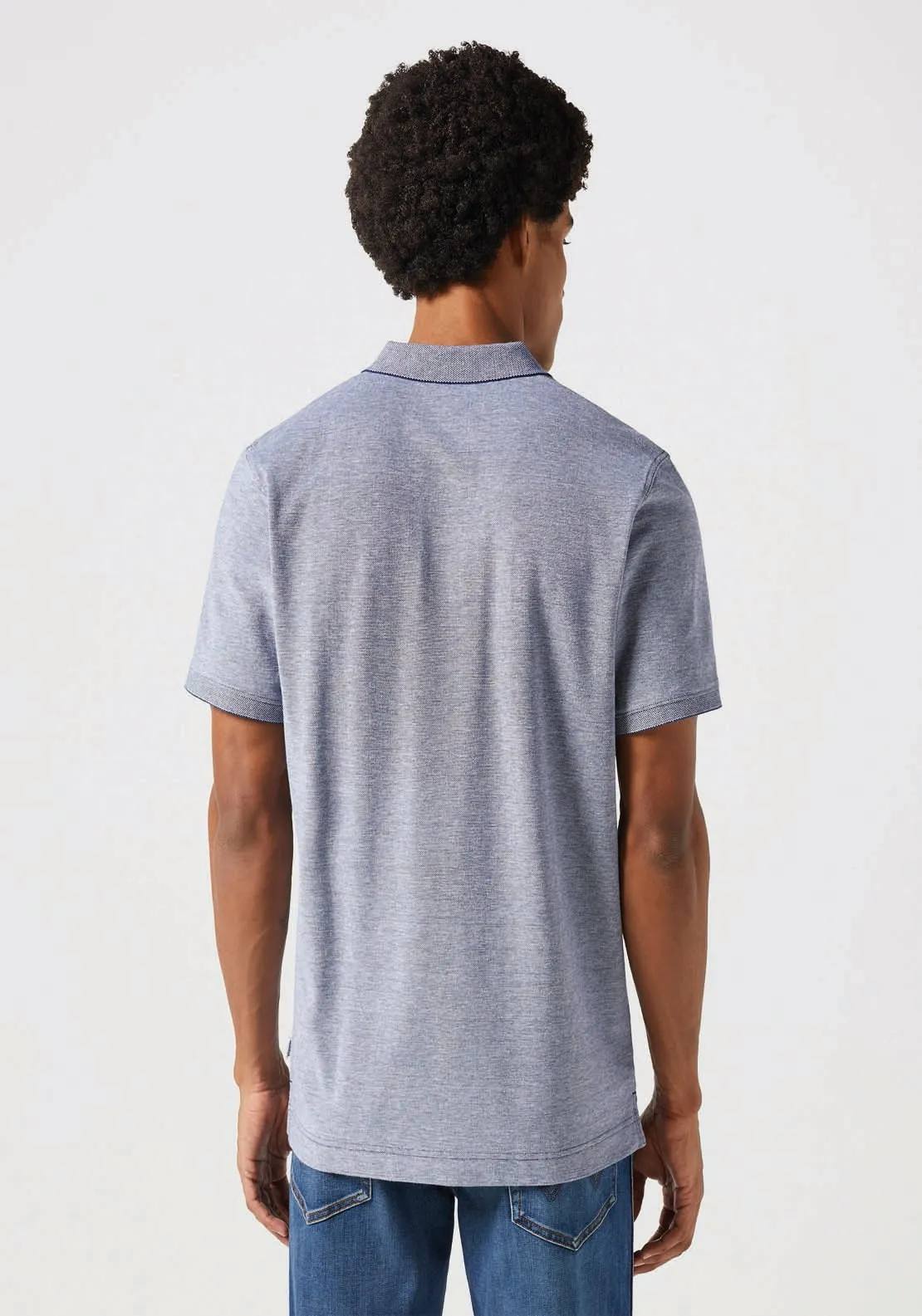 Short Sleeve Refined Polo - Navy