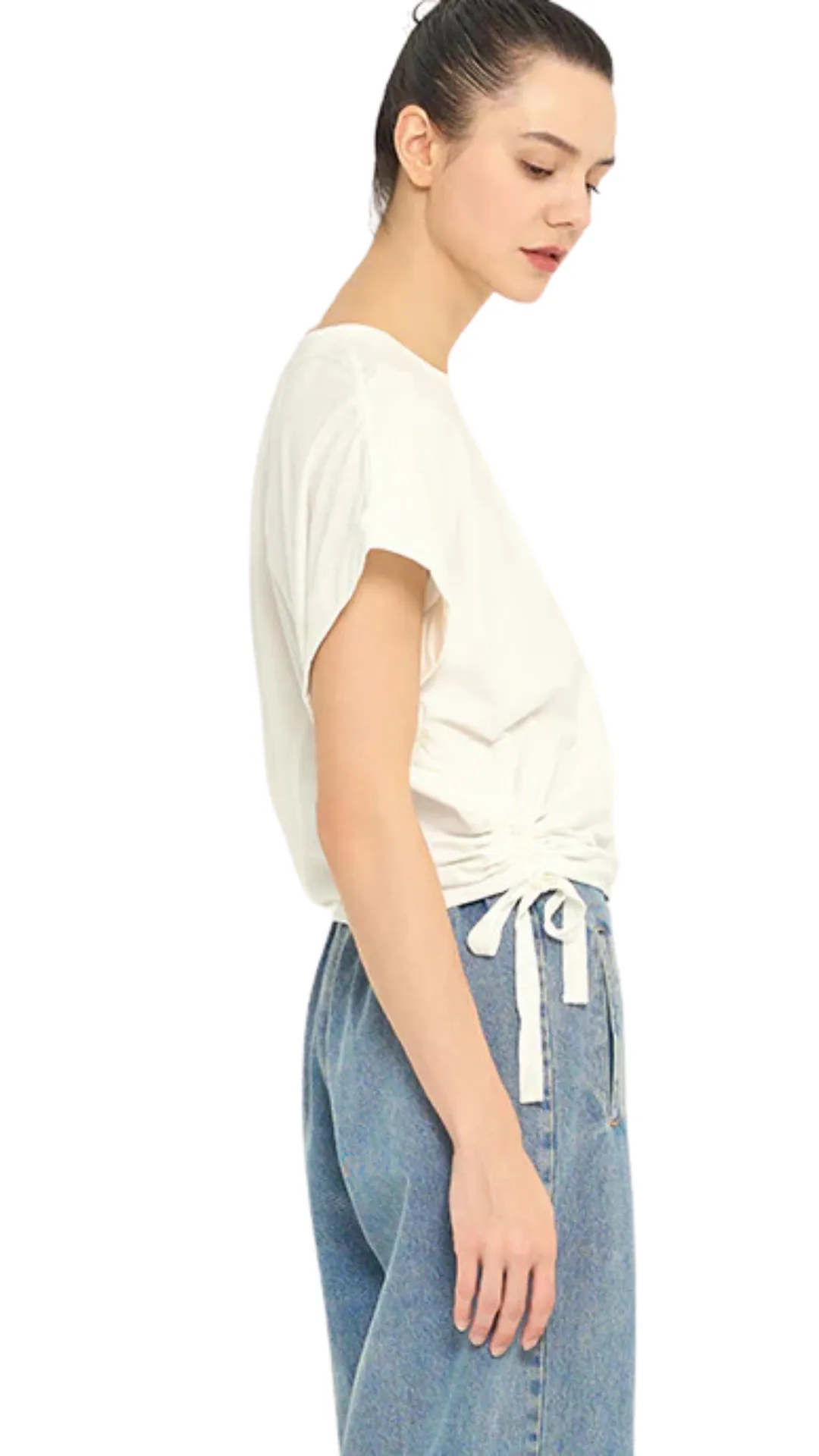 Side Scrunch tee