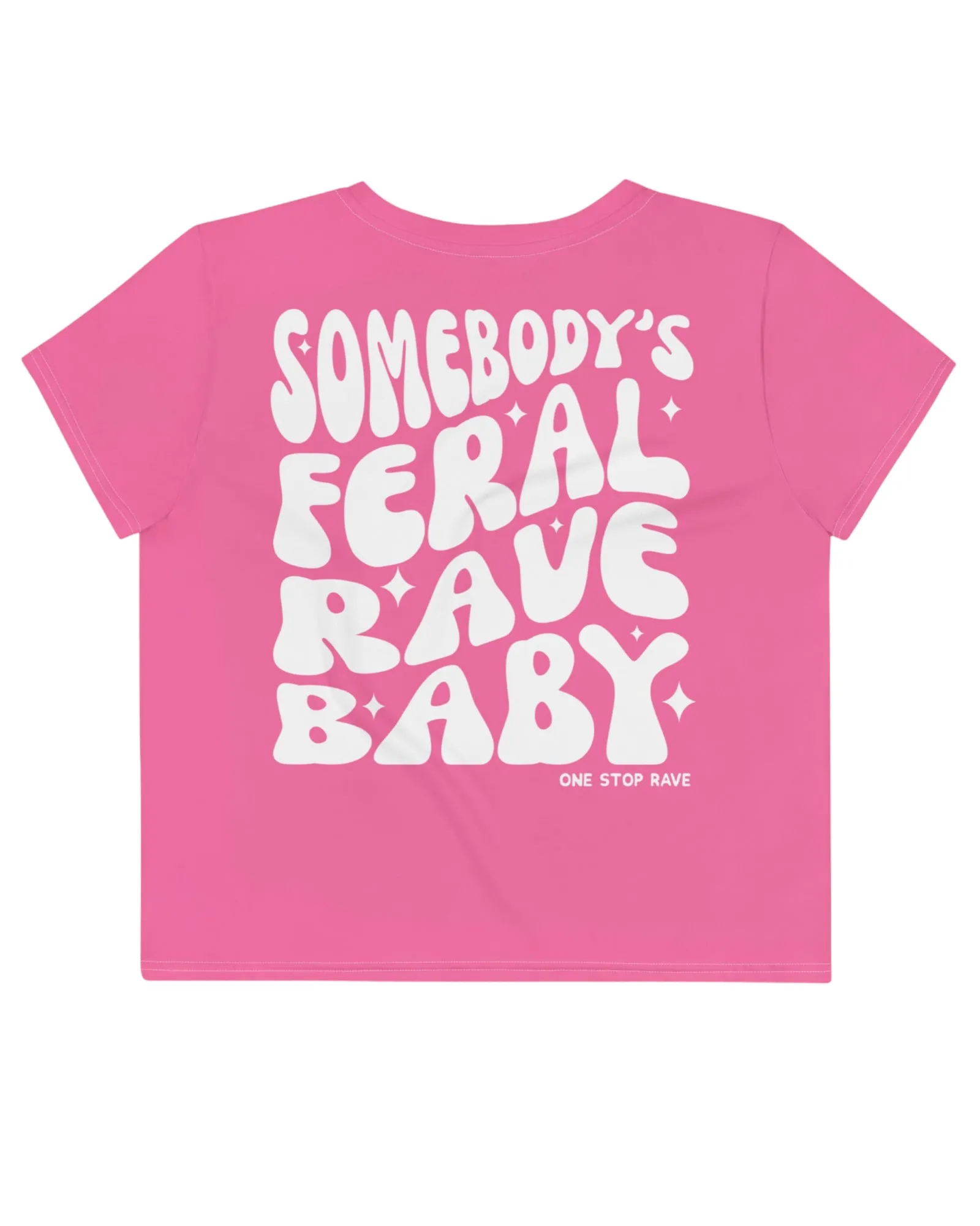 Somebody's Feral Rave Baby Crop Tee