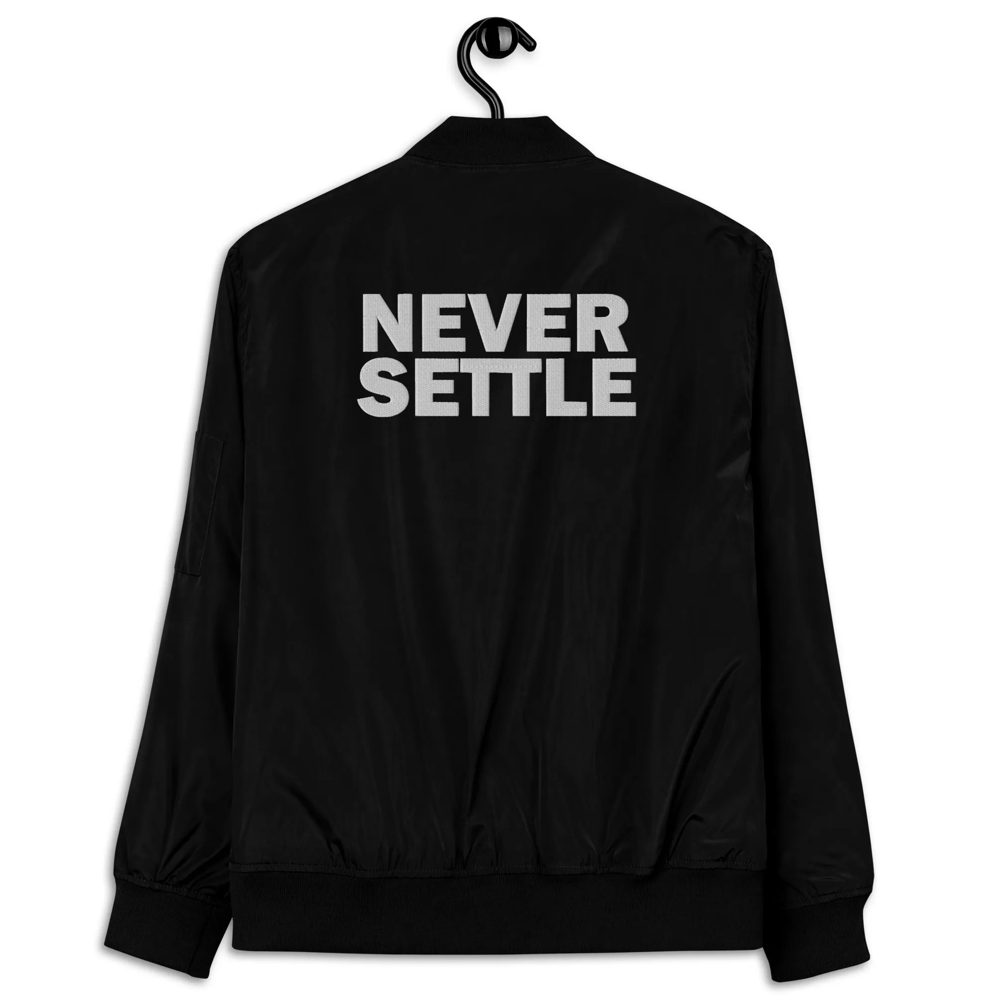 Sqdltd AU23 Never Settle Premium recycled bomber jacket WL