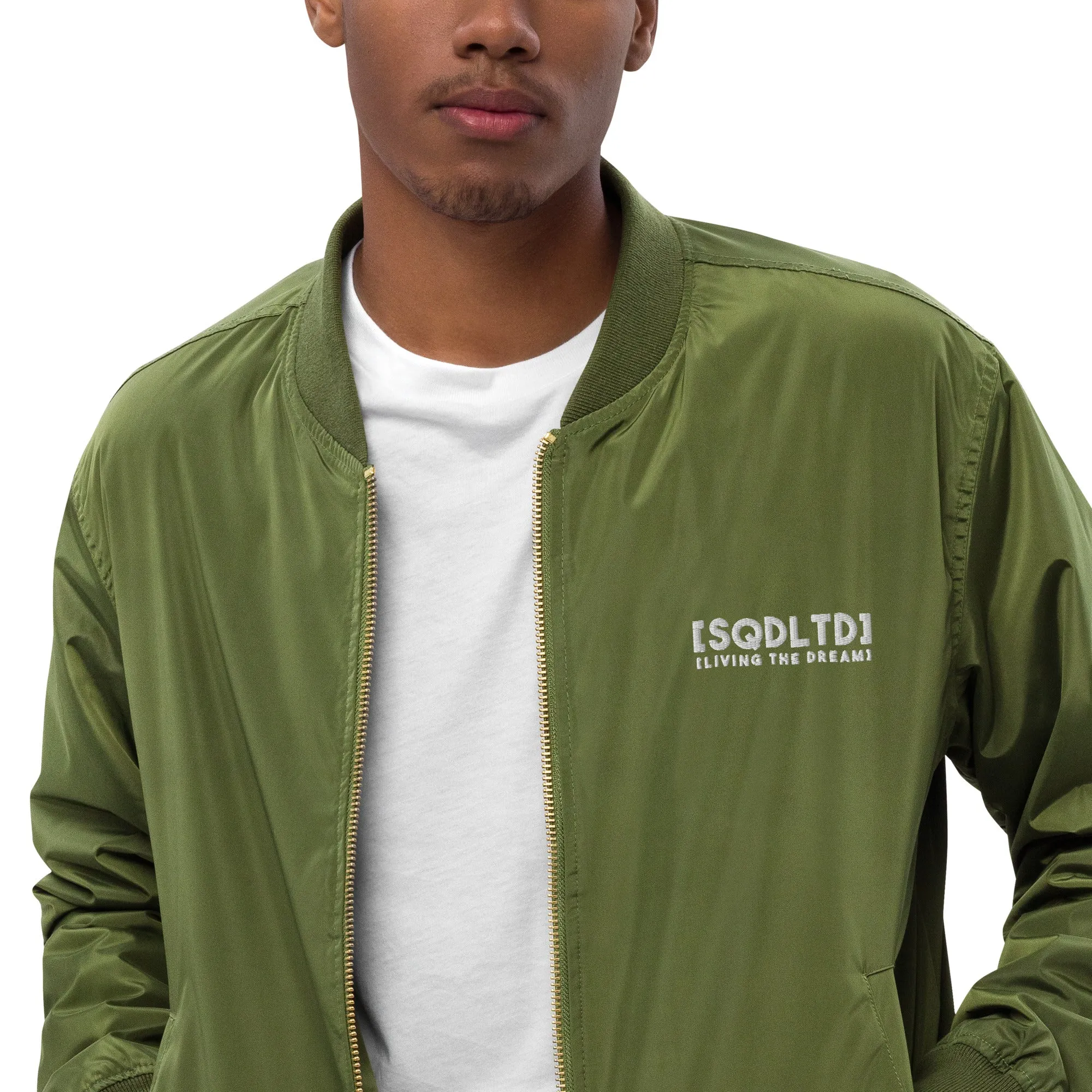 Sqdltd AU23 Never Settle Premium recycled bomber jacket WL