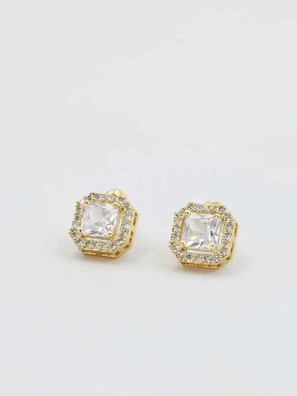 Square Gold Stud