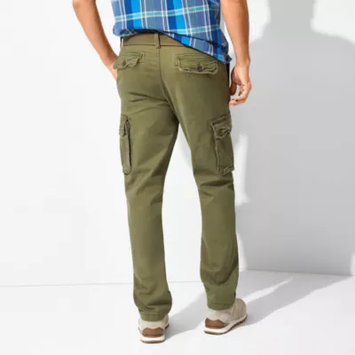 St. John's Bay Belted Mens Straight Fit Cargo Pant