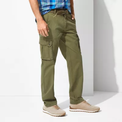 St. John's Bay Belted Mens Straight Fit Cargo Pant