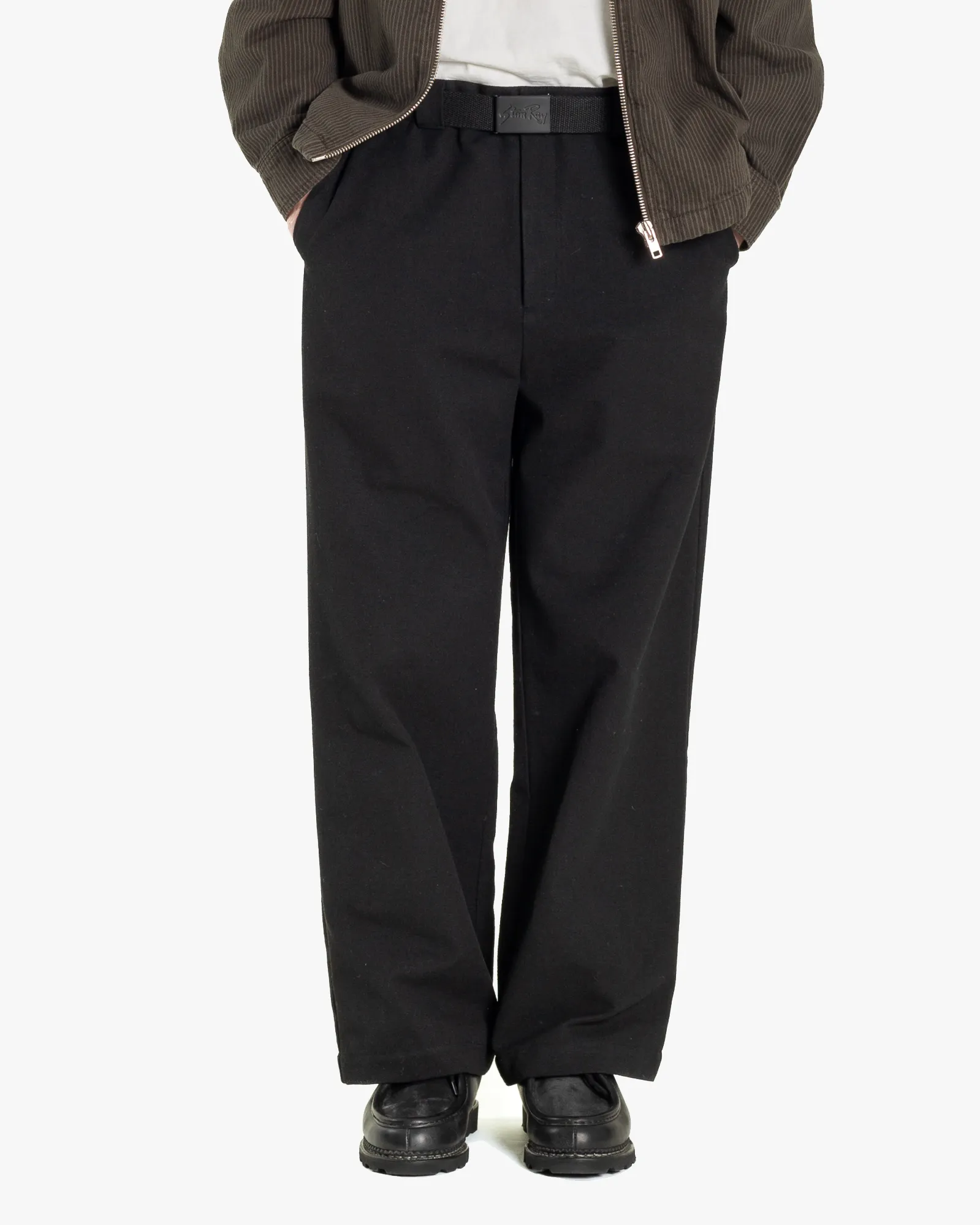 Stan Ray A Pant Loose Straight Work Chino - Black Twill