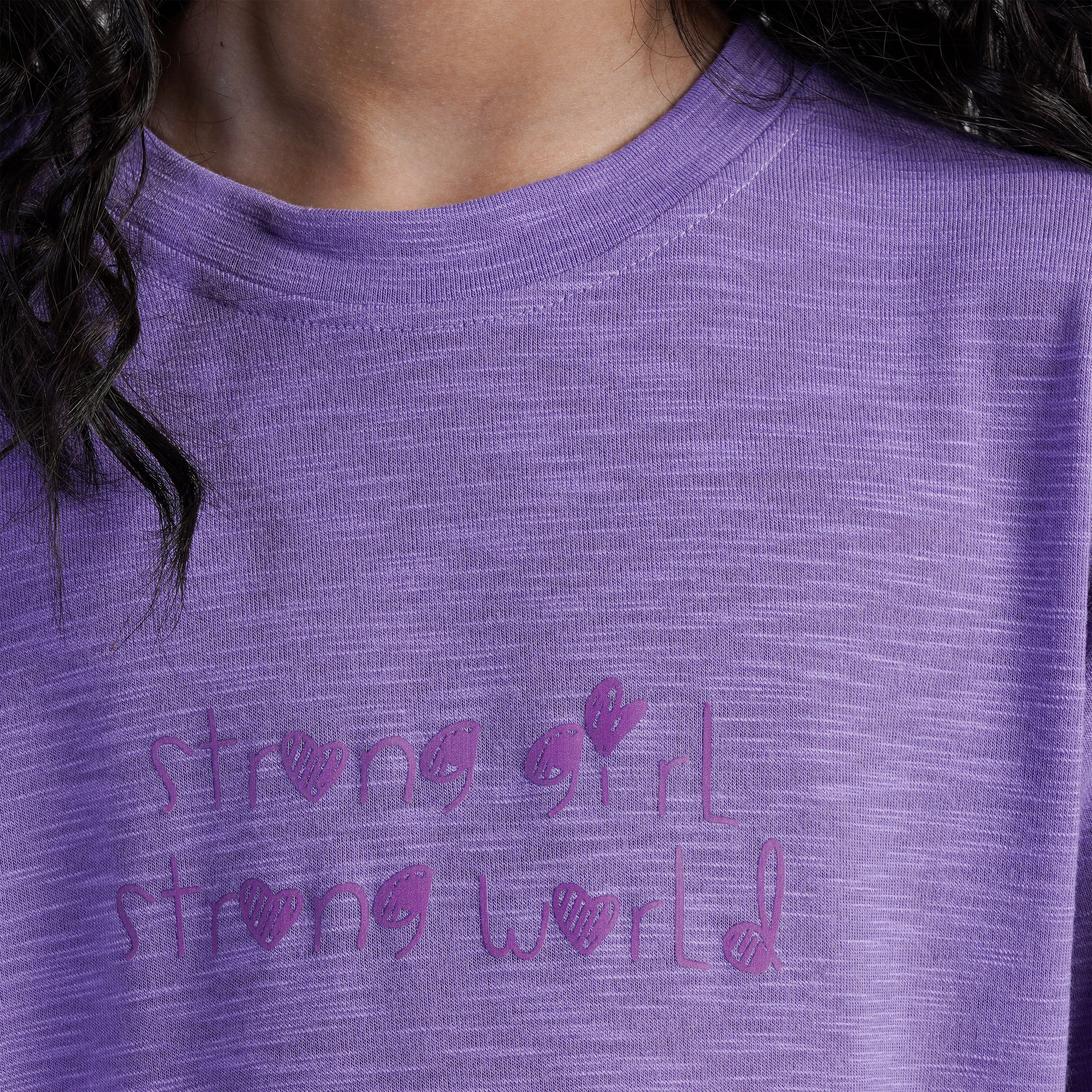 Strong Girl Regular Tee (Purple)