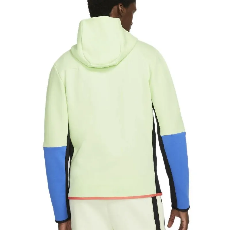 Tech Fleece Full Zip Hoodies - Jacket Homme Textile - Vert - Homme