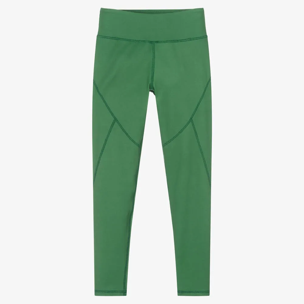 Teen Girls Green Sport Leggings