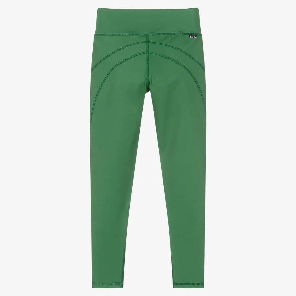 Teen Girls Green Sport Leggings