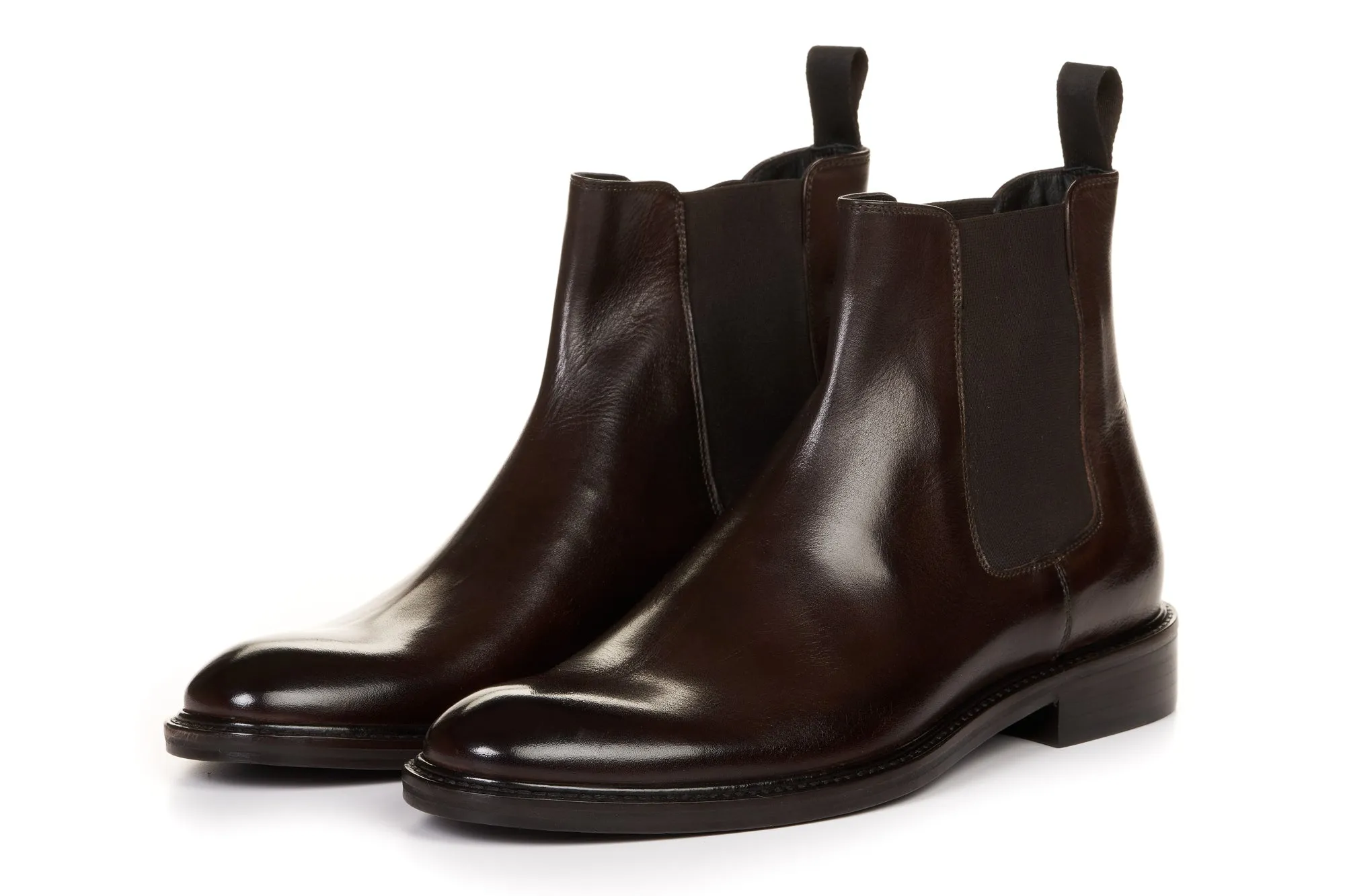 The Gian Carlo Chelsea Boot - Dark Brown Chocolate