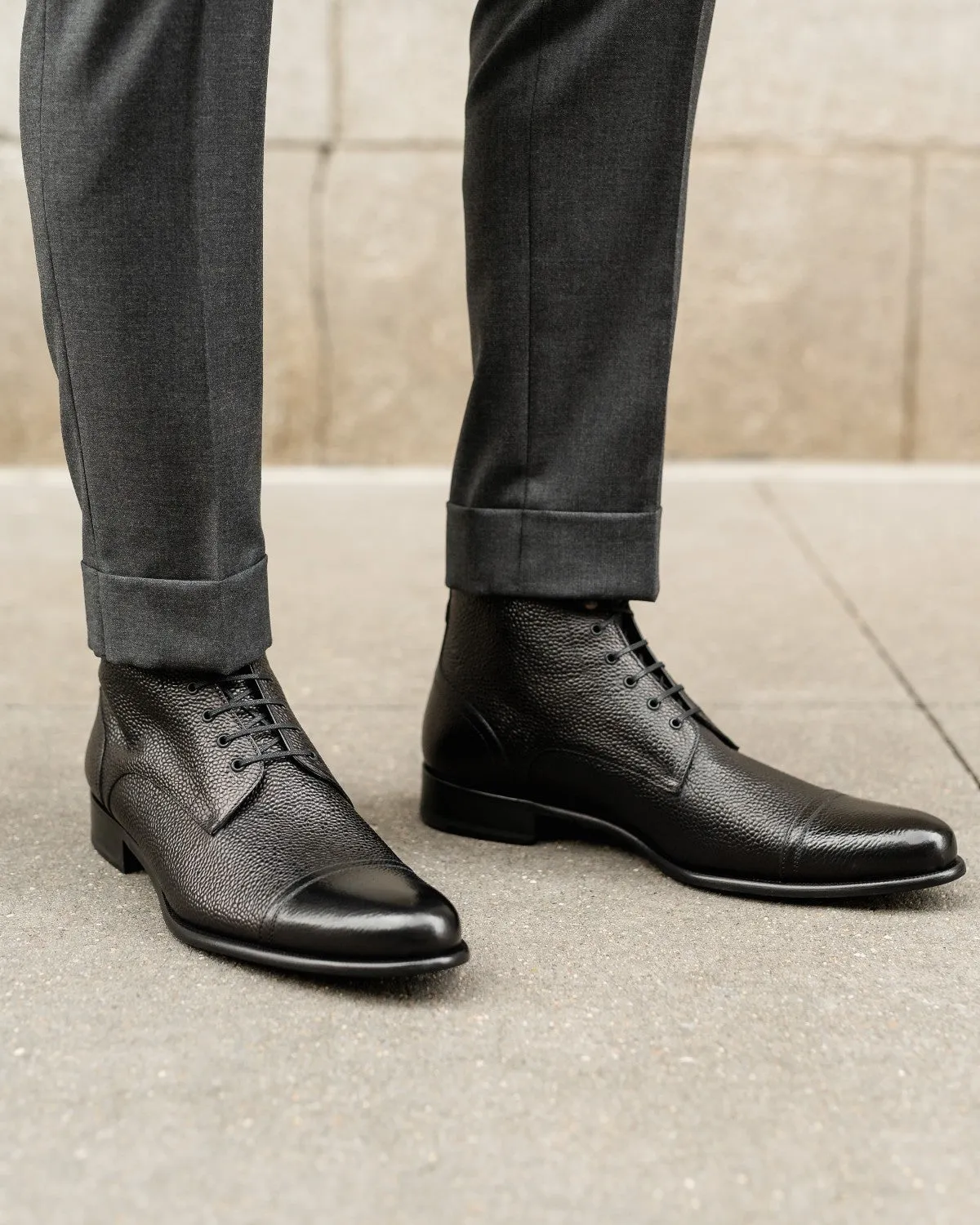 The Jackman Cap-Toe Boot - Nero