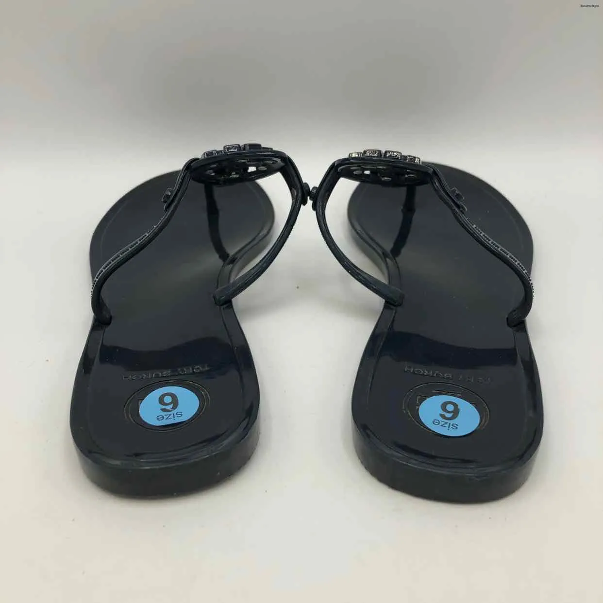 TORY BURCH Navy Platform Sandal Shoe Size 6 Shoes