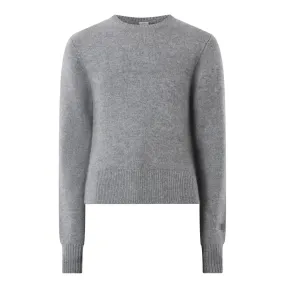 TOTEME Brushed Cropped Sweater - Grey