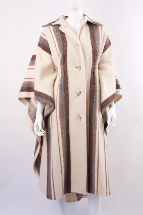 Vintage 70's Blanket Cape Coat