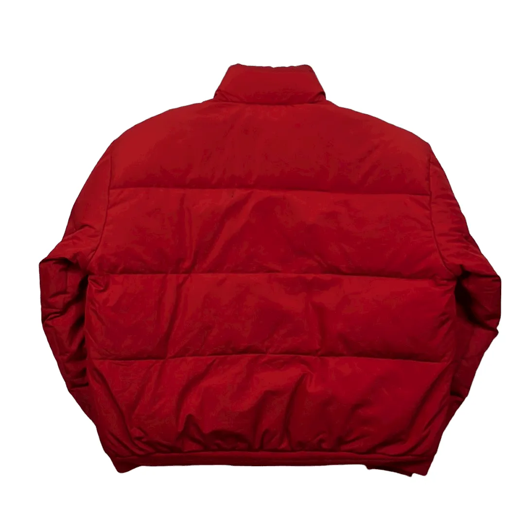 Vintage 90s Red Polo Ralph Lauren Puffer Coat/ Jacket - Large