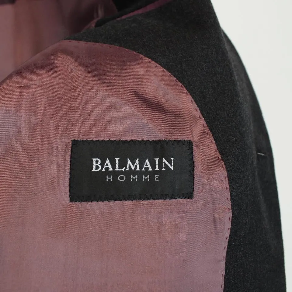 Vintage Balmain Paris Cashmere Wool Blazer Jacket XL