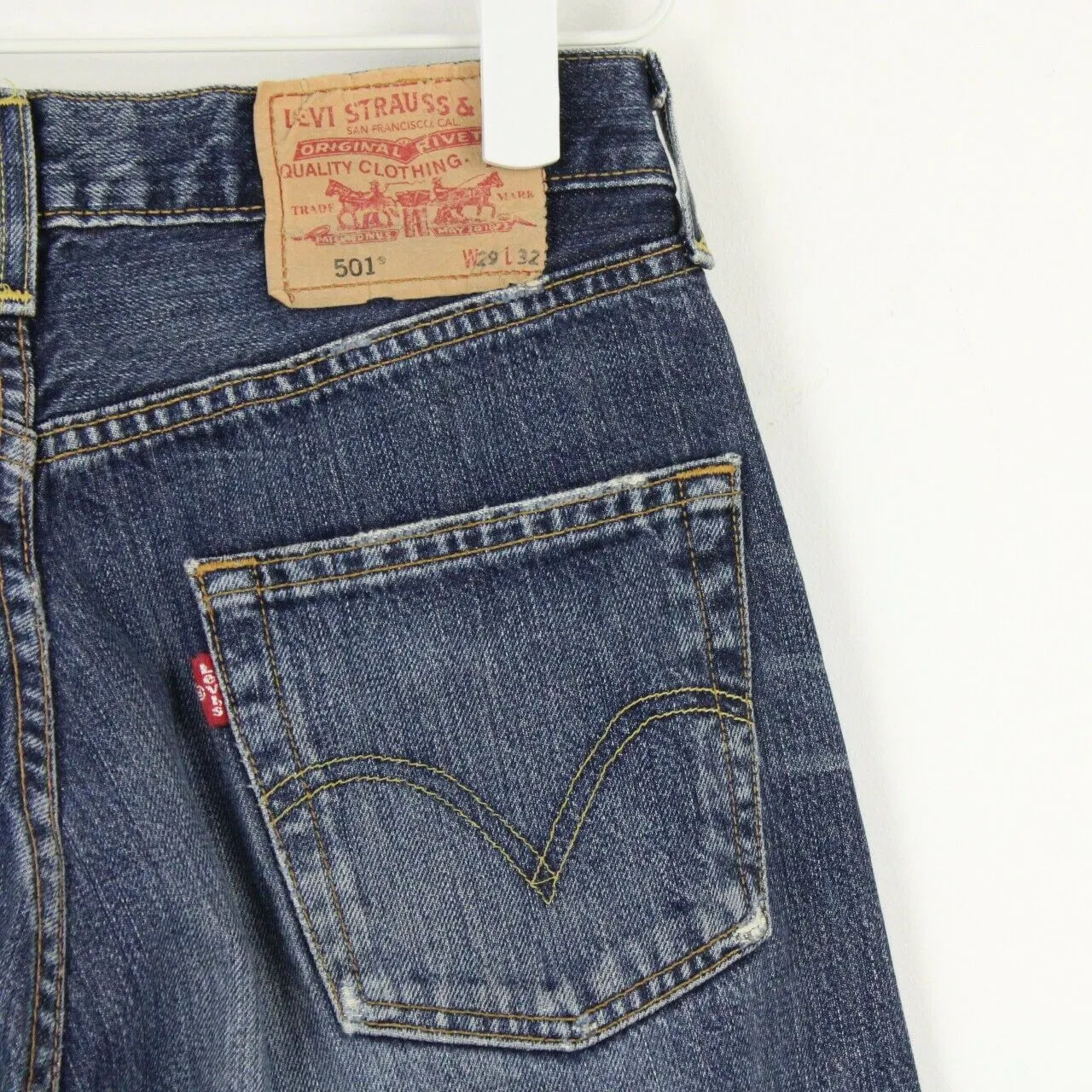 Womens LEVIS 501 Jeans Mid Blue | W29 L29