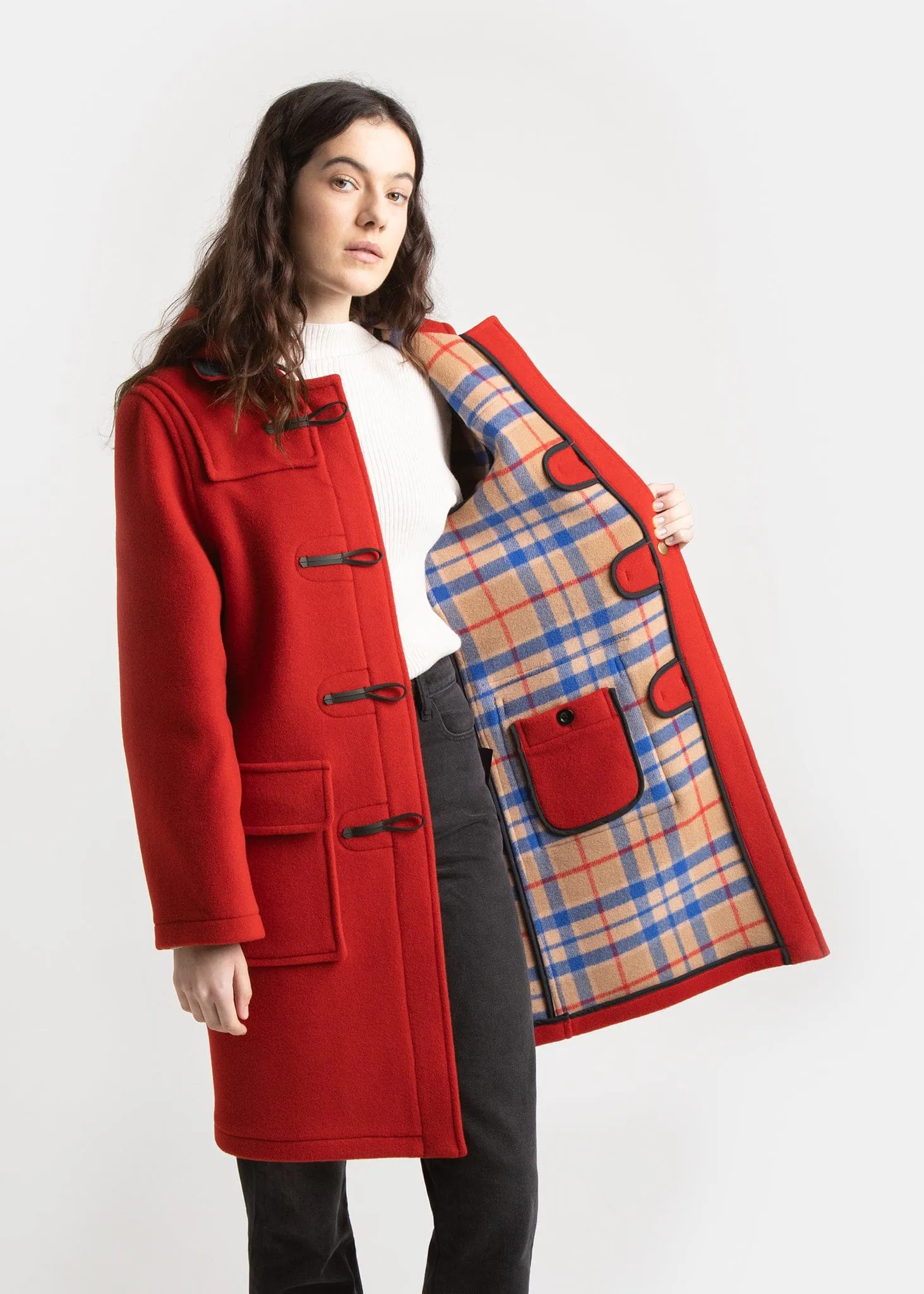 Women's Original Duffle Coat Red Thomson