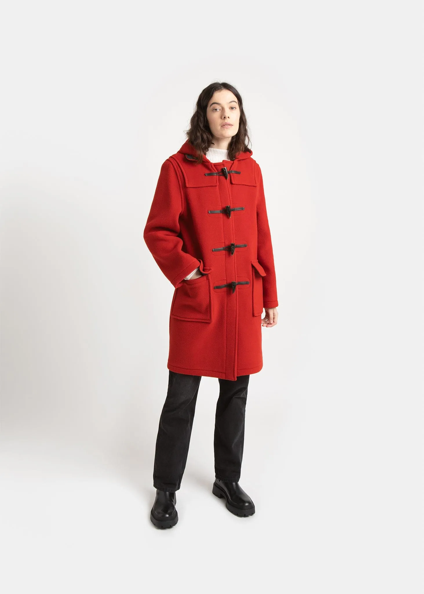 Women's Original Duffle Coat Red Thomson