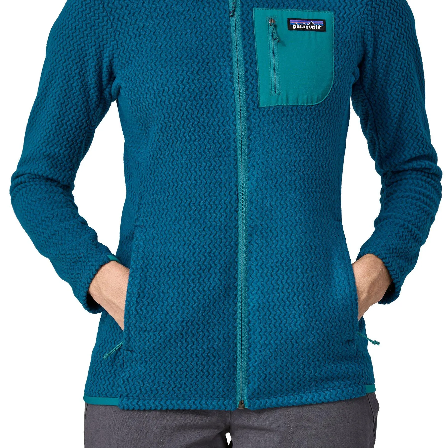 Women's Patagonia R1 Air Full Zip Hoody - Blue | George Fisher UK