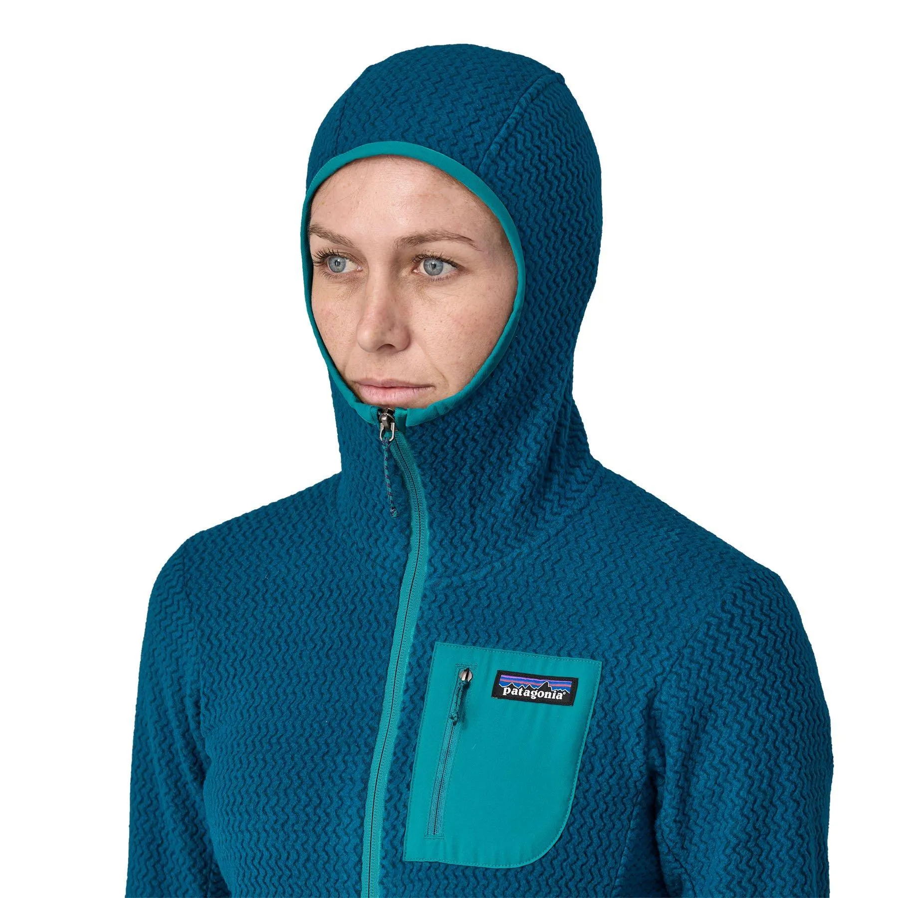 Women's Patagonia R1 Air Full Zip Hoody - Blue | George Fisher UK