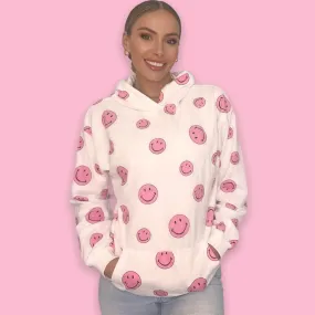 Women’s Pink Emoji Hoodie