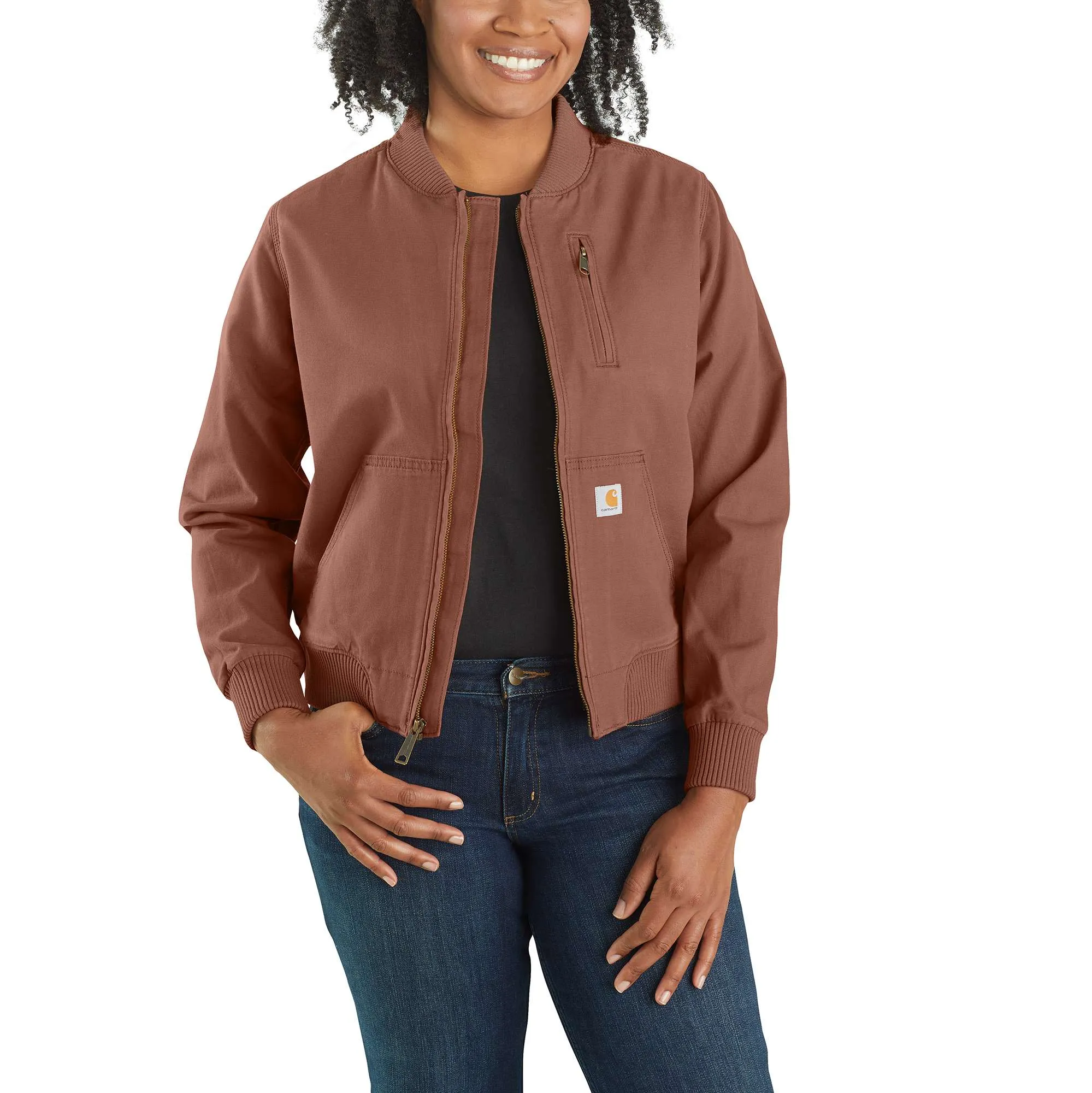 Women's Rugged Flex Relaxed Fit Canvas Jacket - 1 Warm Rating