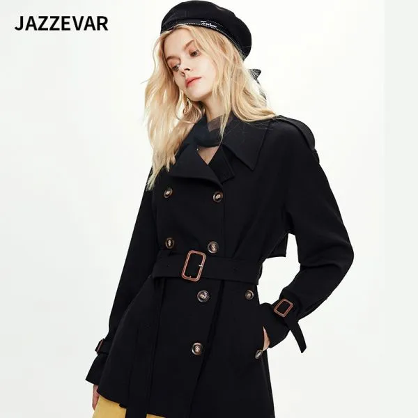 Women's slim trench coat with belt