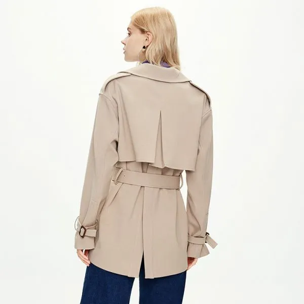 Women's slim trench coat with belt