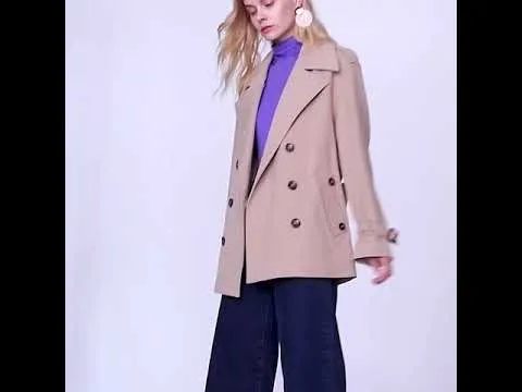 Women's slim trench coat with belt