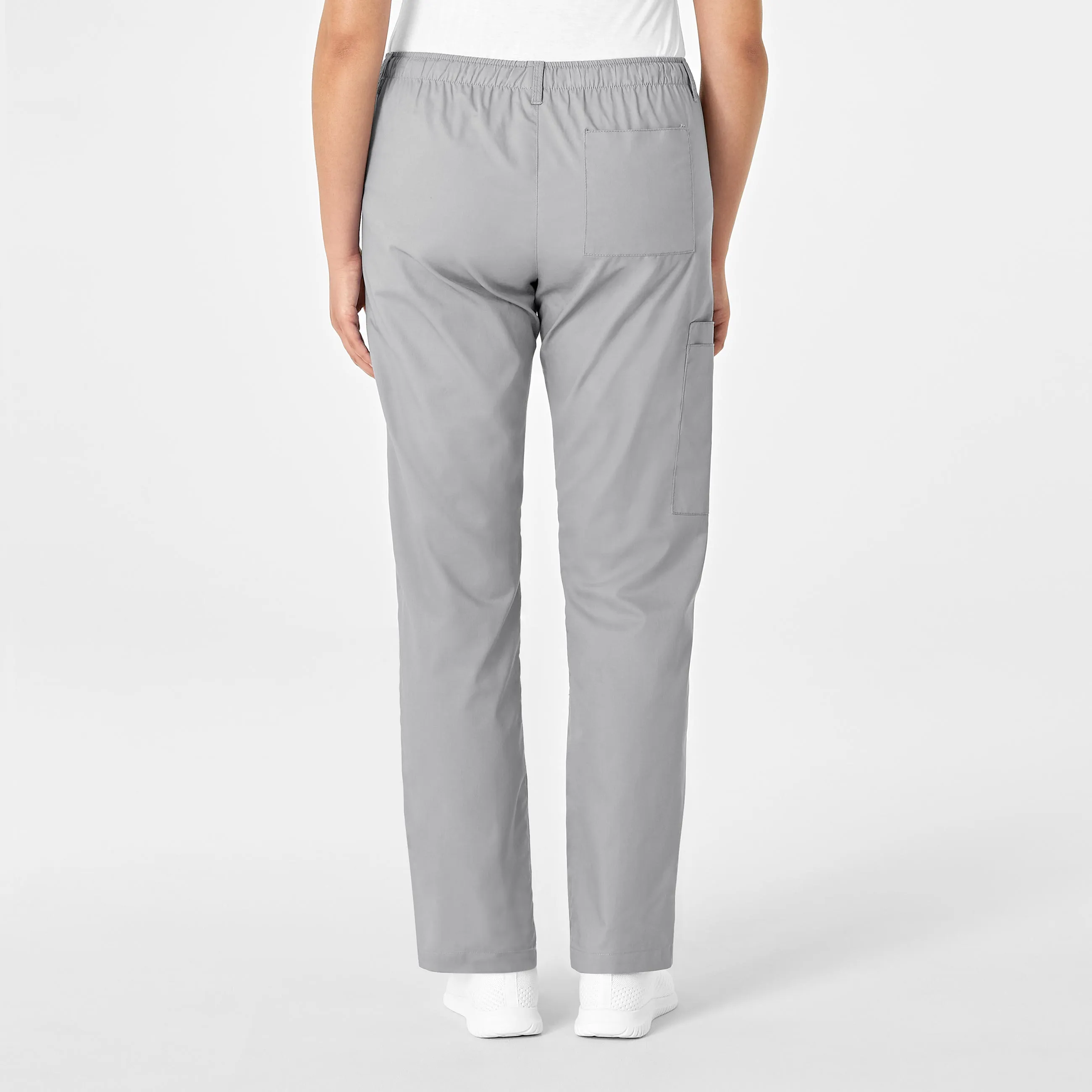 WonderWORK Women's Straight Leg Cargo Scrub Pant - Grey